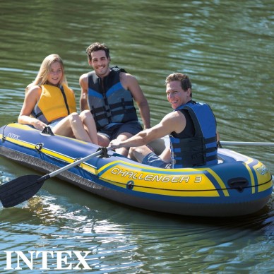 Barca hinchable Challenger 3 | Medidas: 295x137x43 cm | Con remos de aluminio desmontables 2