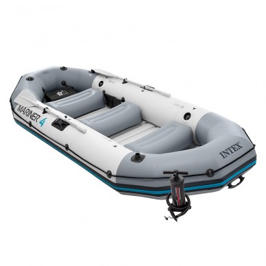 BARCA HINCHABLE INTEX MARINER 4 & REMOS 137 CM-328X145X48 CM