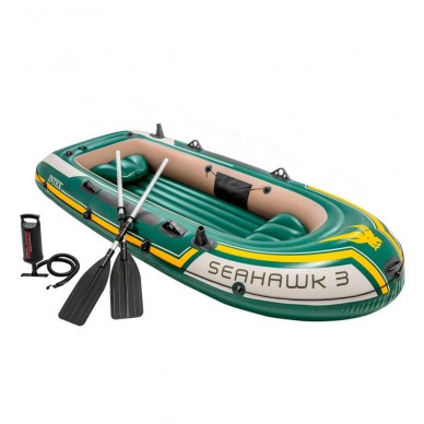 Barca hinchable Seahawk 3 | Medidas: 295x137x43 cm | Con remos y bomba de hinchado