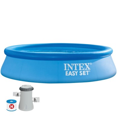 Piscina hinchable redonda INTEX Easy Set 3 metros +...