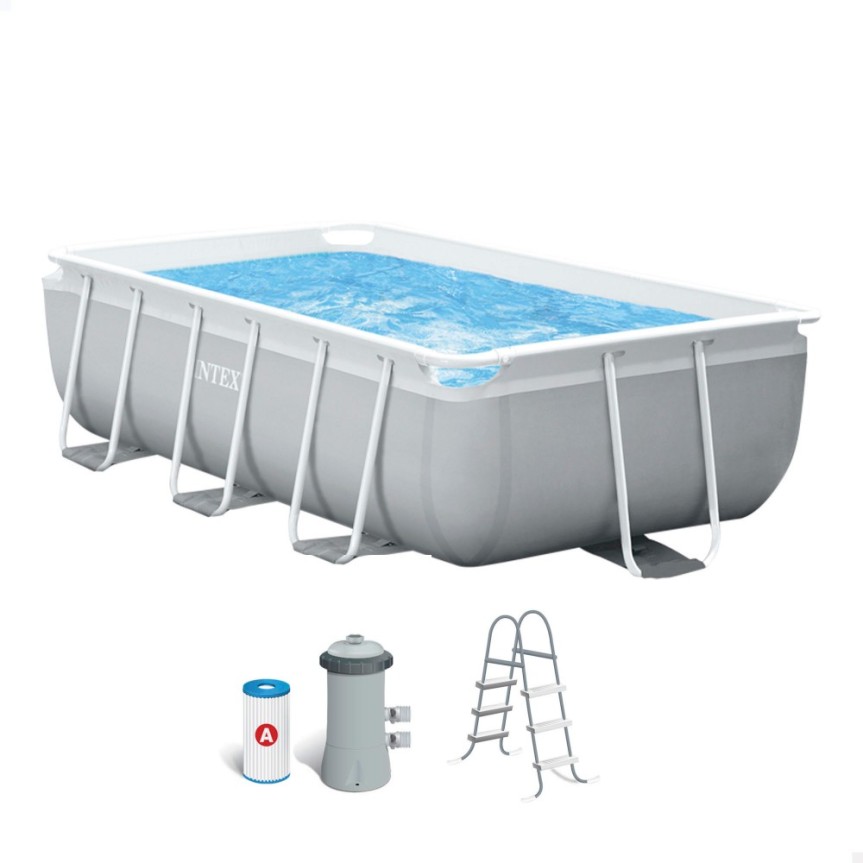 Piscina rectangular Prism Frame INTEX 3 metros con depuradora