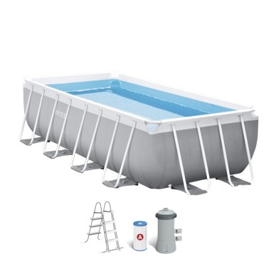Piscina rectangular elevada - Piscinas desmontables| Intex.es