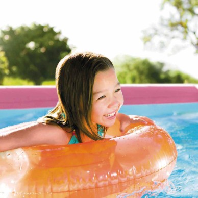 Piscina desmontable color rosa Ø244 cm | INTEX