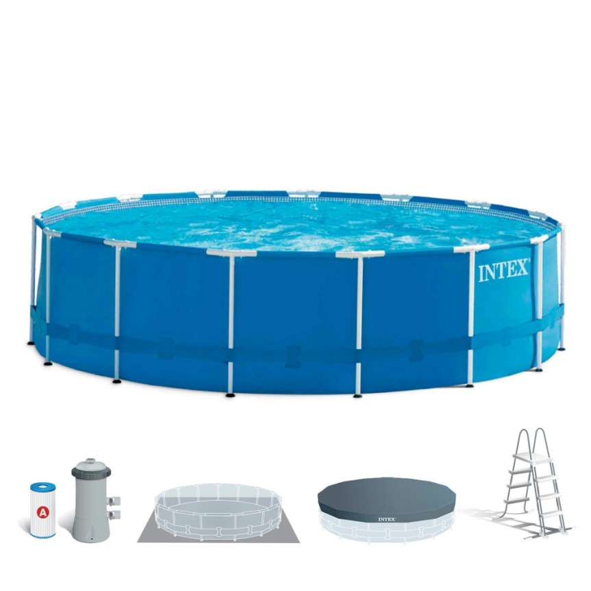 Piscinas desmontable INTEX Metal Frame 5 metros con depuradora cartucho