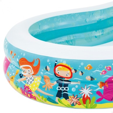 Piscina hinchable infantil playa de  262x160x46 cm para niños de más de 3 años | INTEX 2