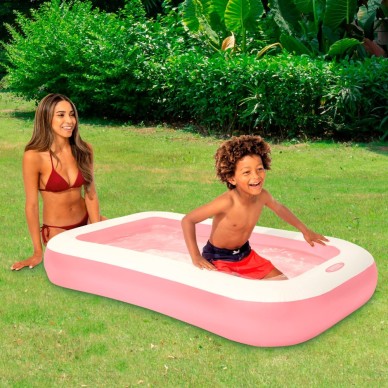 Piscina hinchable infantil rosa de 166x100x25 cm para 1 niño | INTEX 2