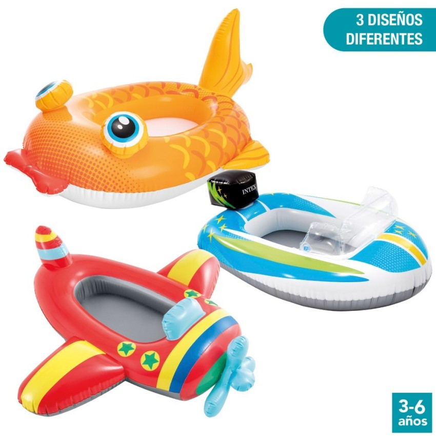 Barca hinchable infantil 3 surtidos | INTEX
