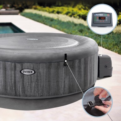 Spas hinchables INTEX - PureSpa 4 personas Greywood | Intex.es