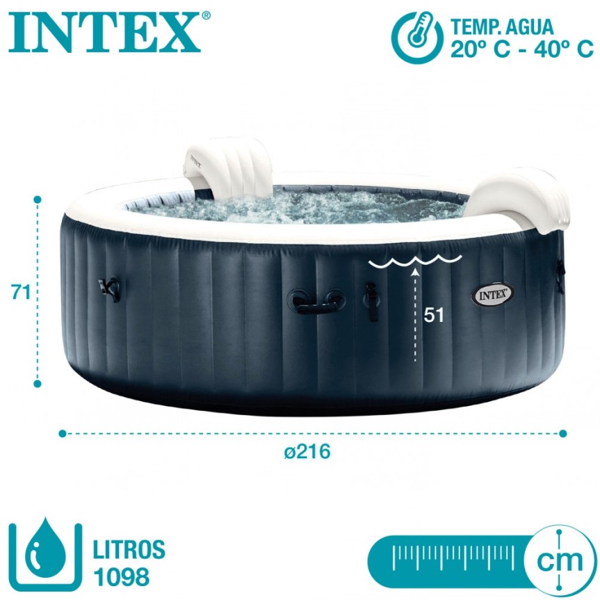 Spas hinchables - Spa INTEX para 6 personas | Intex.es