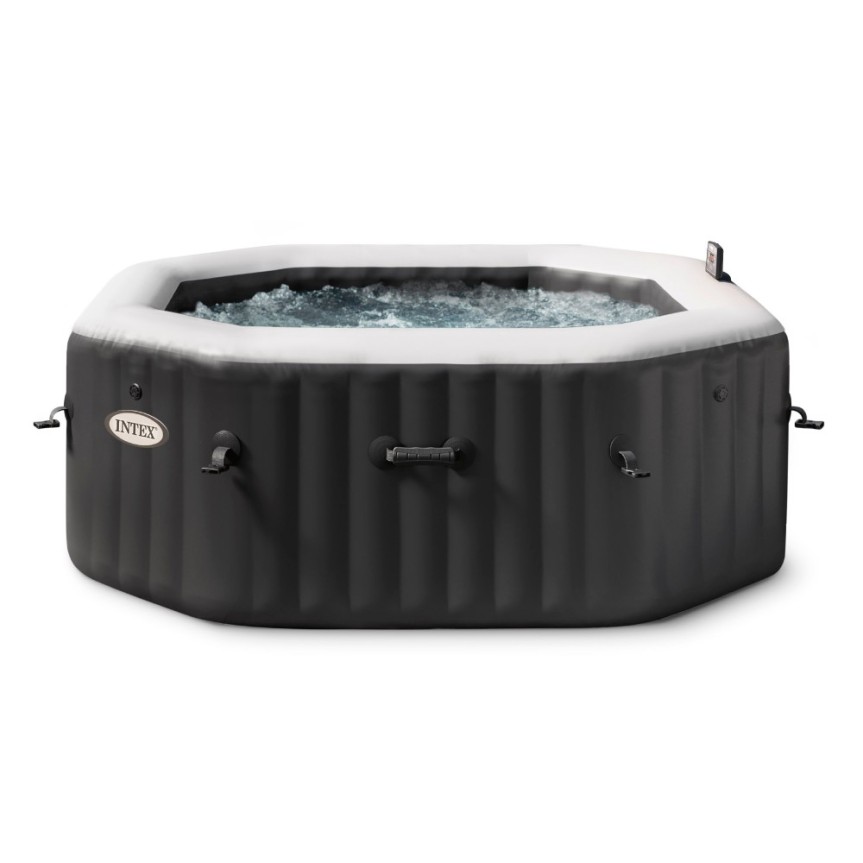 Spa hinchable octogonal INTEX con burbujas y jets Deluxe 795 litros