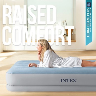 Cama hinchable individual de casa de 99x191x36 cm para hasta 136 kg | INTEX 2
