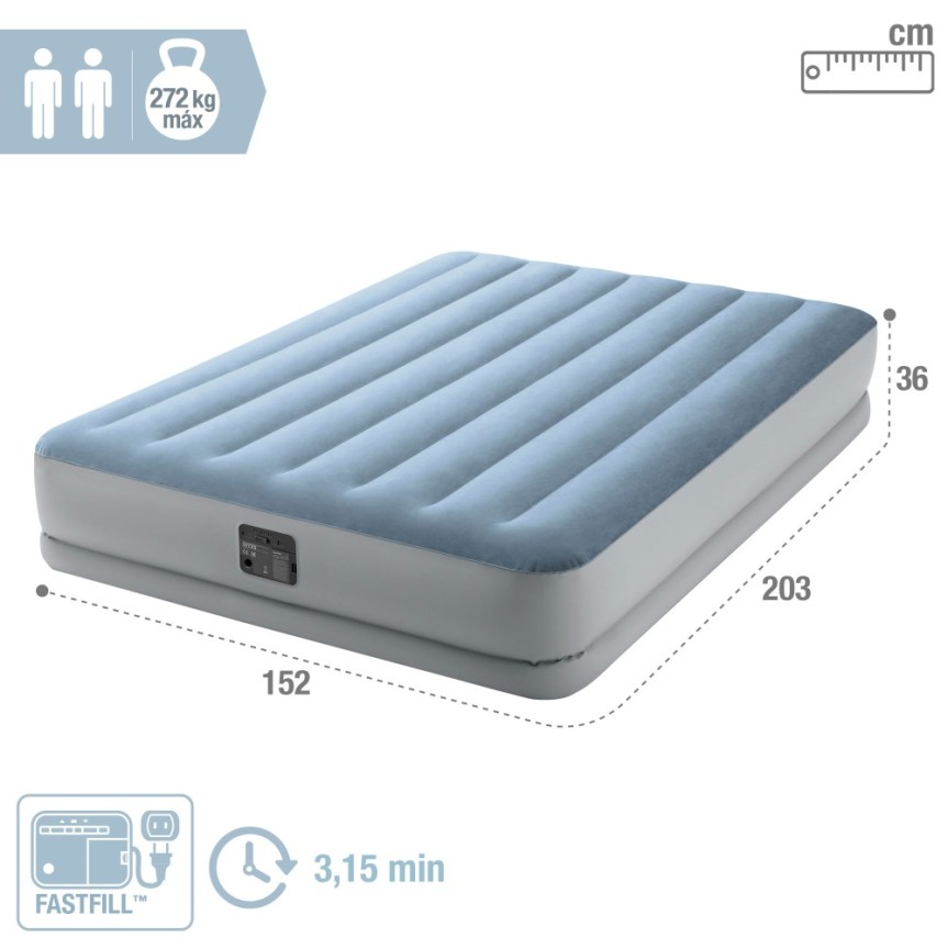 Colchón hinchable doble Raised Comfort | INTEX