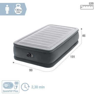 Colchón hinchable individual Comfort-Plush | INTEX