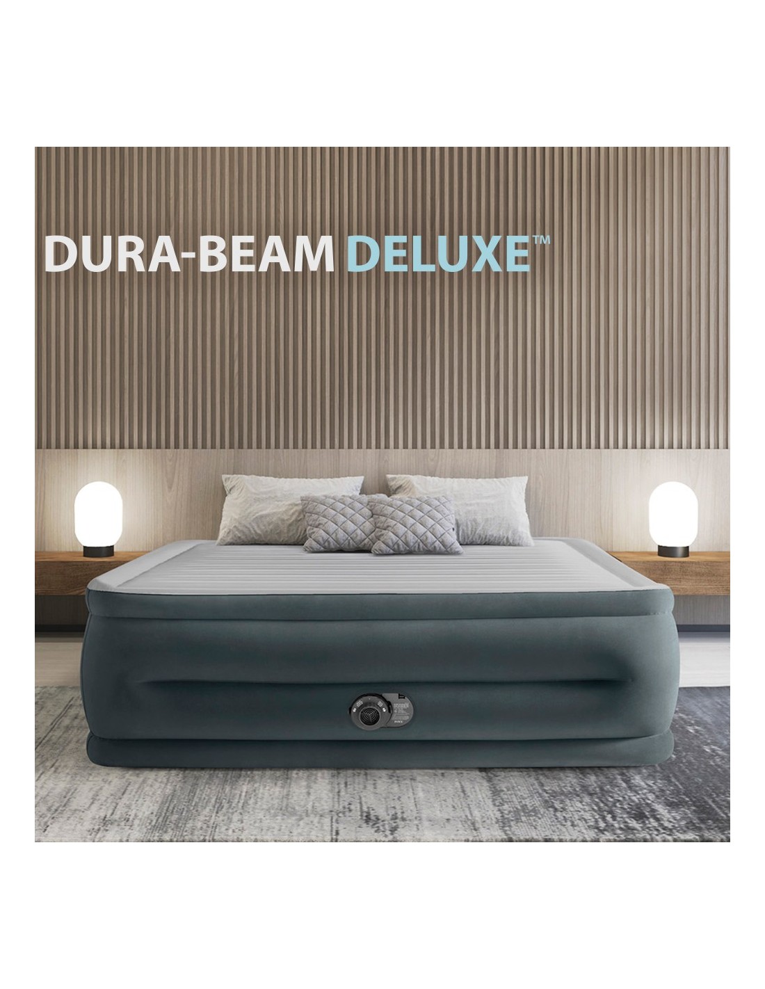 Colchón hinchable doble Deluxe Comfort-Plush High-Rise Queen