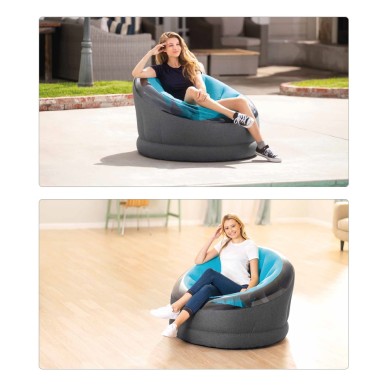 Sillón puff hinchable para interior y exterior | Intex.es
