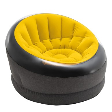 Sillón puff hinchable Empire amarillo