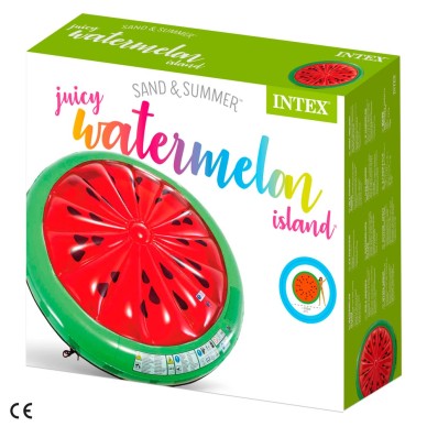 Colchoneta hinchable XL con forma de Sandía | Colchonetas XL INTEX