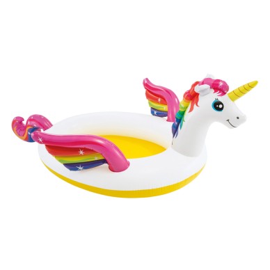 Piscina infantil INTEX con spray unicornio