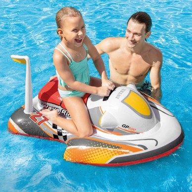 Moto acuática hinchable infantil de 117x77 cm para 1 persona | INTEX 2