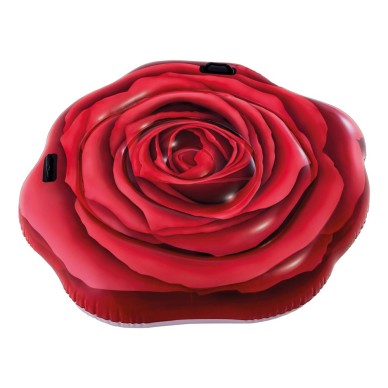 Colchoneta hinchable con forma de rosa de 137x132 cm para 1 persona  | INTEX