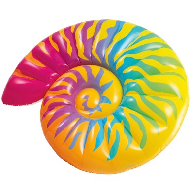 Colchoneta hinchable caracola arcoíris | INTEX