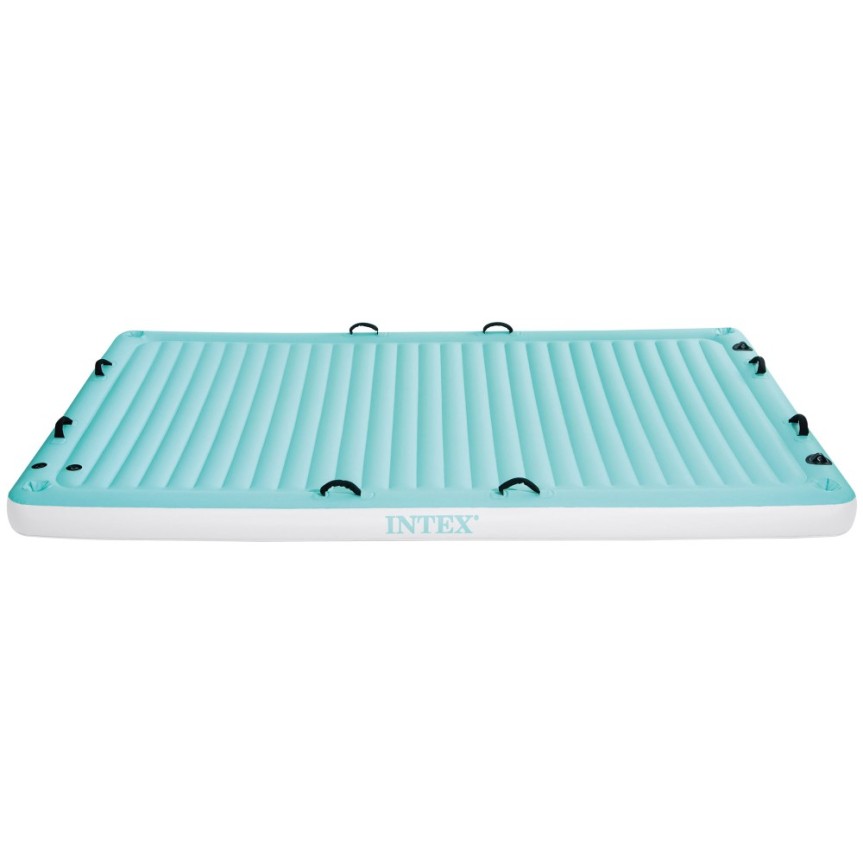 Manta flotante hinchable premium INTEX azul 183x310x18 cm