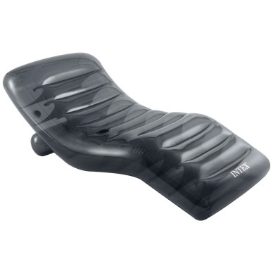 Tumbona hinchable premium gris semitransparente | INTEX