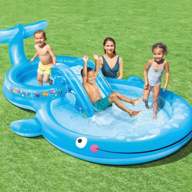 Centro juego acuático ballena Hinchable |Intex.es