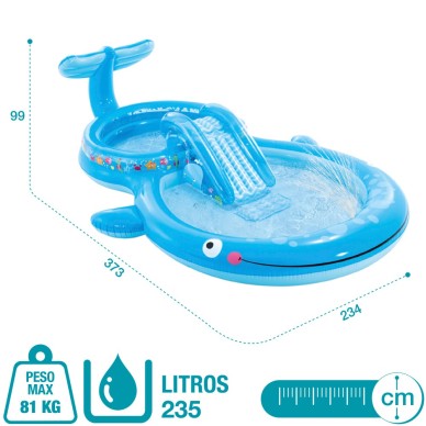 Centro juego acuático ballena Hinchable |Intex.es