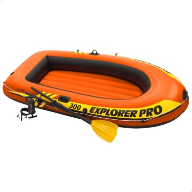 BARCA HINCHABLE EXPLORER PRO300 REMOS+HINCHADOR 244X117X36CM