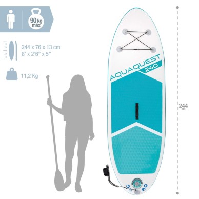 Tabla De Paddle Surf Inflable 320X81 Cm Intex