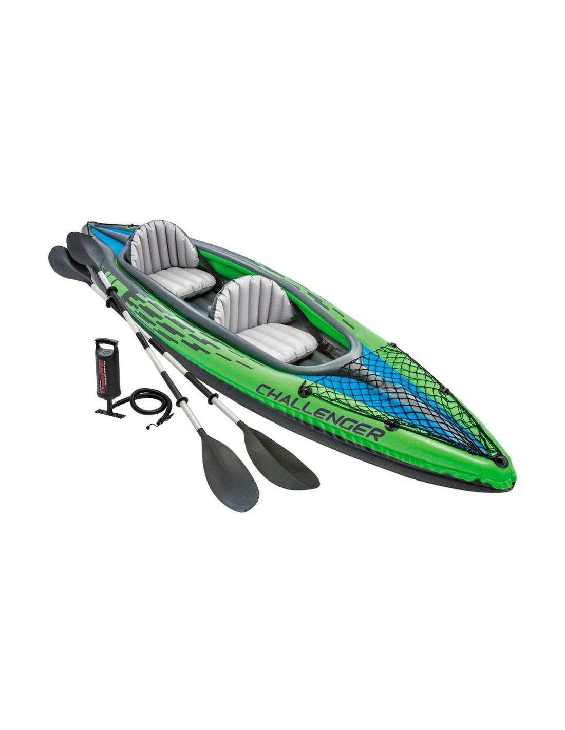 Kayak hinchable Challenger K2 Intex, Medidas: 351x76x38 cm