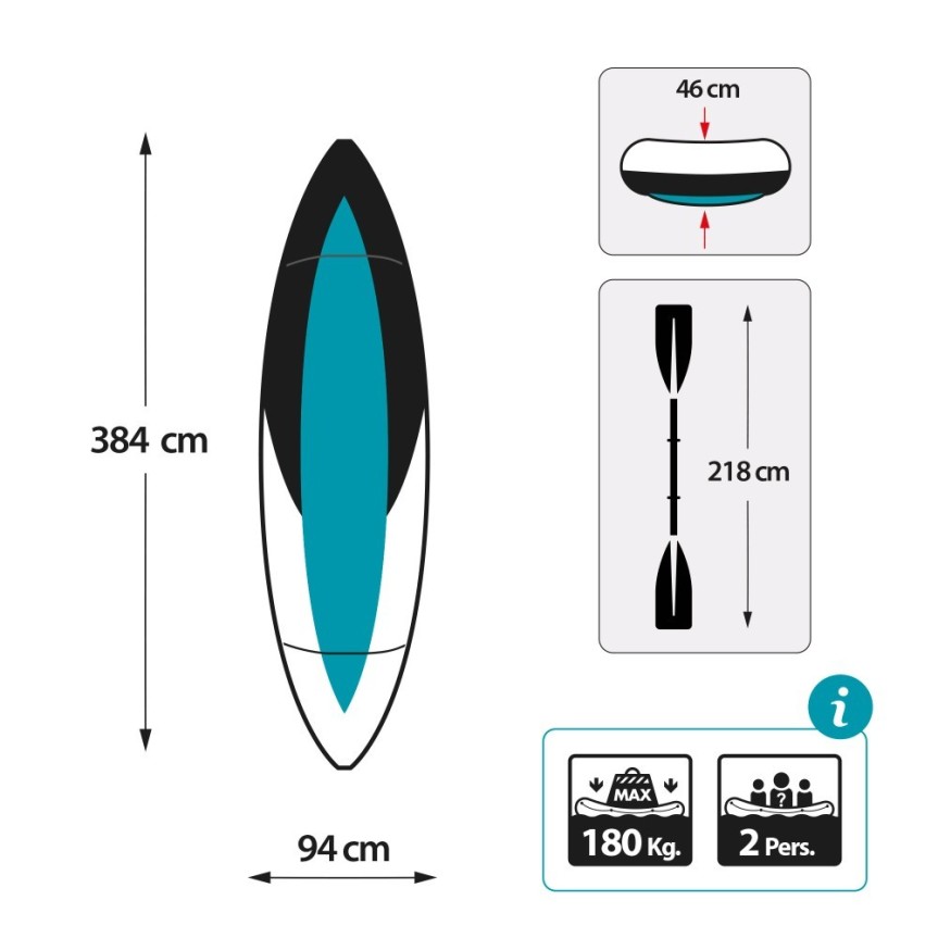 Kayak hinchable resistente para 2 | INTEX Tienda Oficial