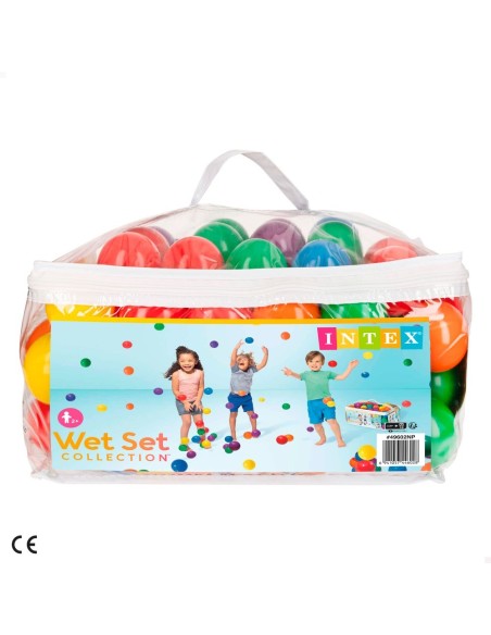 Paquete 100 bolas de colores | Centros de juegos y complementos tienda INTEX