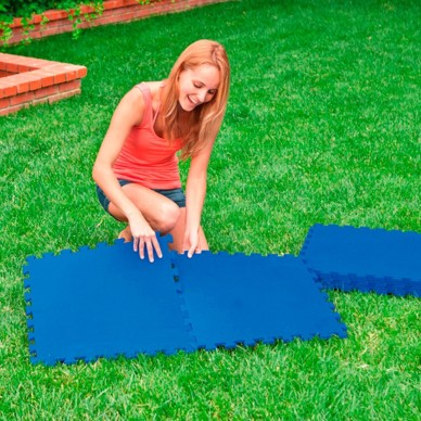 Protector de suelo para piscinas de 50x50 cm con 8 piezas tipo puzzle | INTEX 2