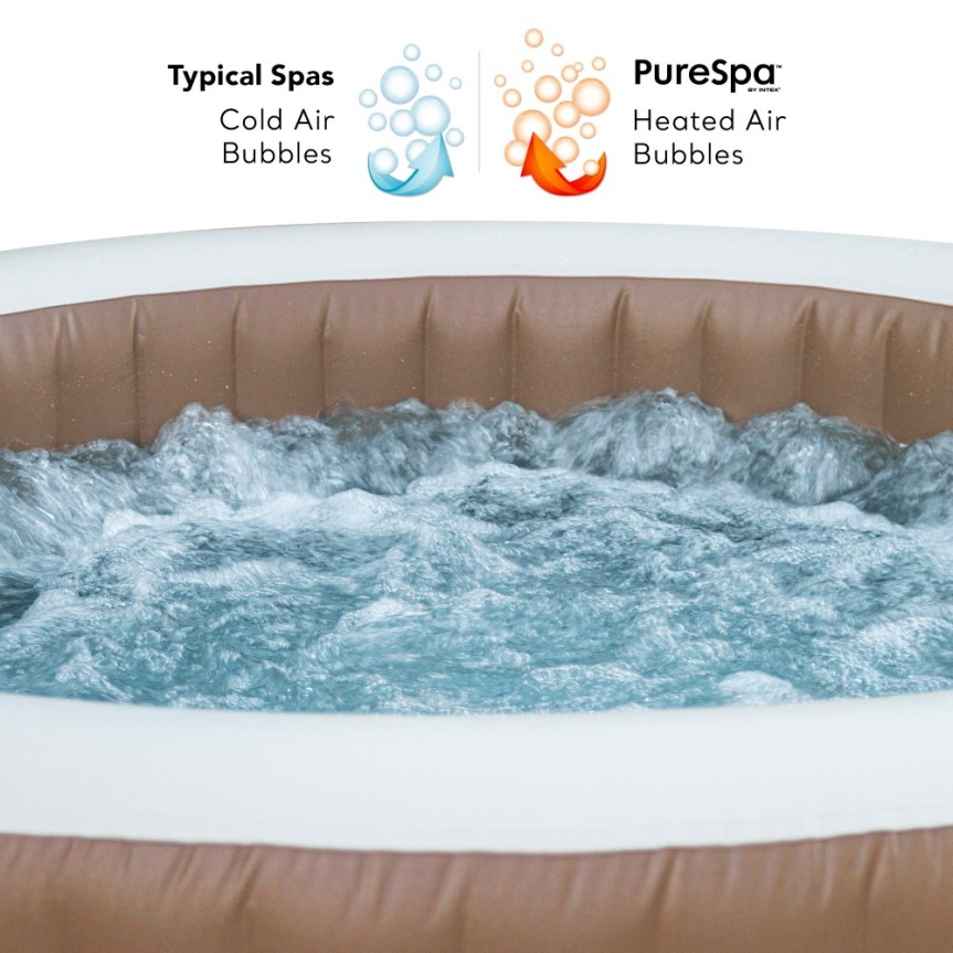 Spas INTEX - Spa hinchable Burbujas beige 4 plazas | Intex.es