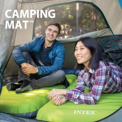 Colchón hinchable Intex 64136 cama de matrimonio camping 152x203x42