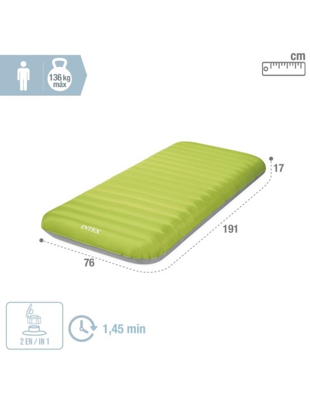 Colchón hinchable individual Camping Mat | INTEX