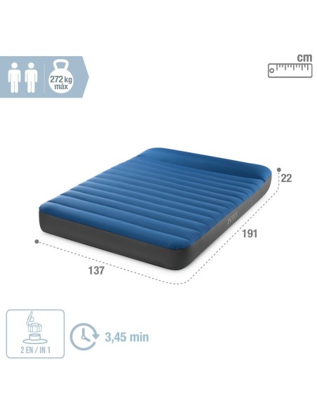 Colchón hinchable doble Camping Mattress | INTEX
