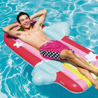 Colchoneta hinchable con forma de nubes y estrellas de 117x20x175 cm para 1 persona | INTEX 2