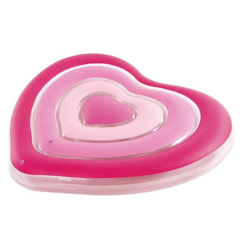 Colchoneta hinchable corazón 135x25x155 cm