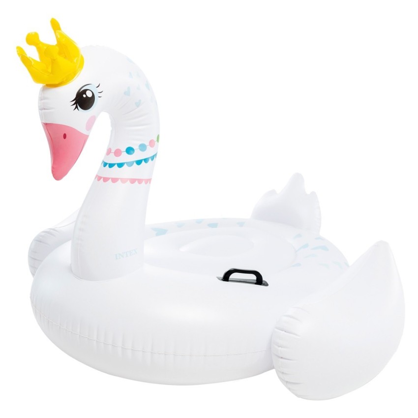 Flutuador de piscina cisne com alças 142x137x99 cm