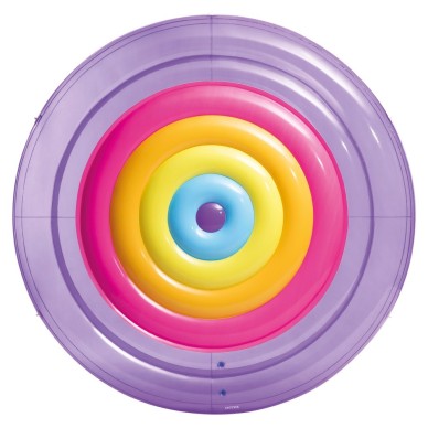 Isla hinchable diseño arcoíris Ø201 cm | INTEX