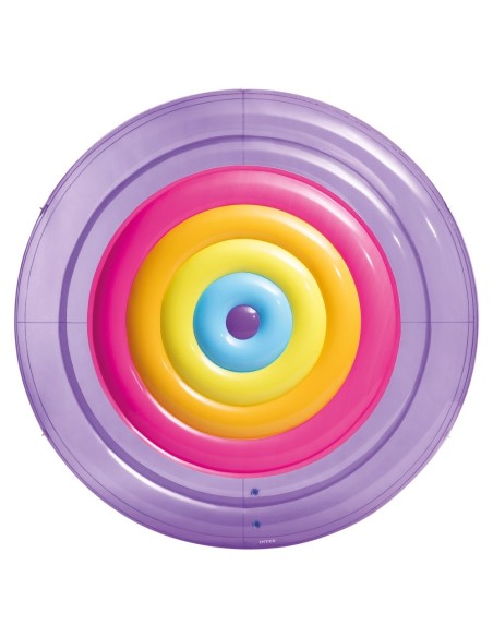 Isla hinchable diseño arcoíris Ø201 cm | INTEX
