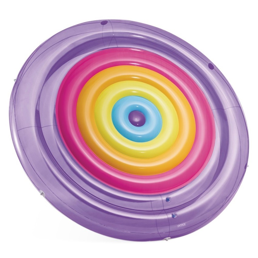 Isla hinchable diseño arcoíris Ø201 cm | INTEX