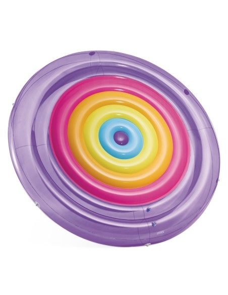 Isla hinchable diseño arcoíris Ø201 cm | INTEX