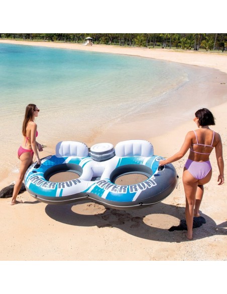 Flotador redondo hinchable doble para piscina | INTEX