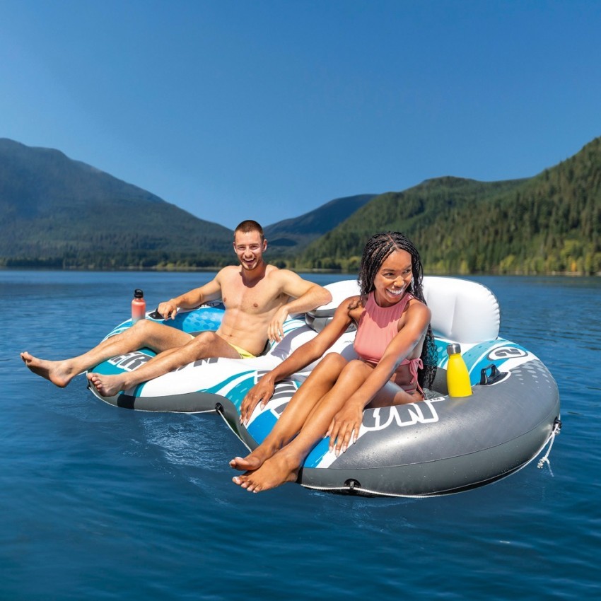 Flotador redondo hinchable doble para piscina | INTEX
