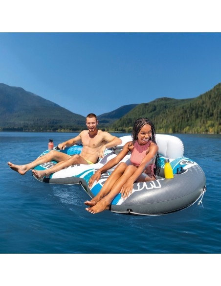 Flotador redondo hinchable doble para piscina | INTEX