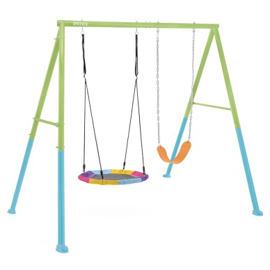 Columpio jardín niños con nido | INTEX